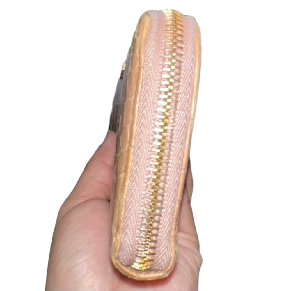 Miu Miu Embossed 2 Tone L Shape Zipper Wallet - image 4